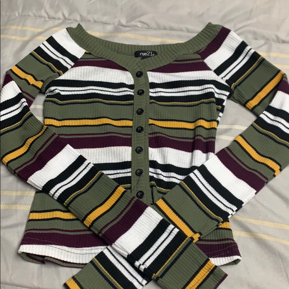 Long sleeve striped shirt